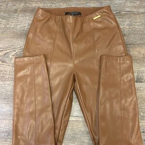 Marc New York Ankle Skinny Leg Faux Leather Pull On Pants Size Small